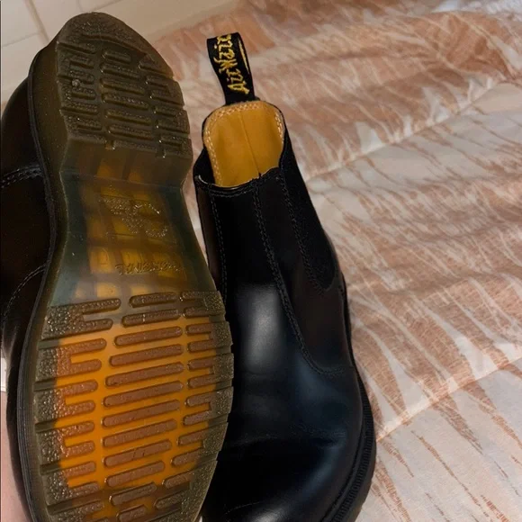 Dr. Martens Black Combat Boots with Sturdy Sole - Picture 5 of 5